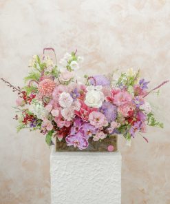 Royal Amethyst – Hộp Hoa Mica Tím Hồng Kiêu Sa
